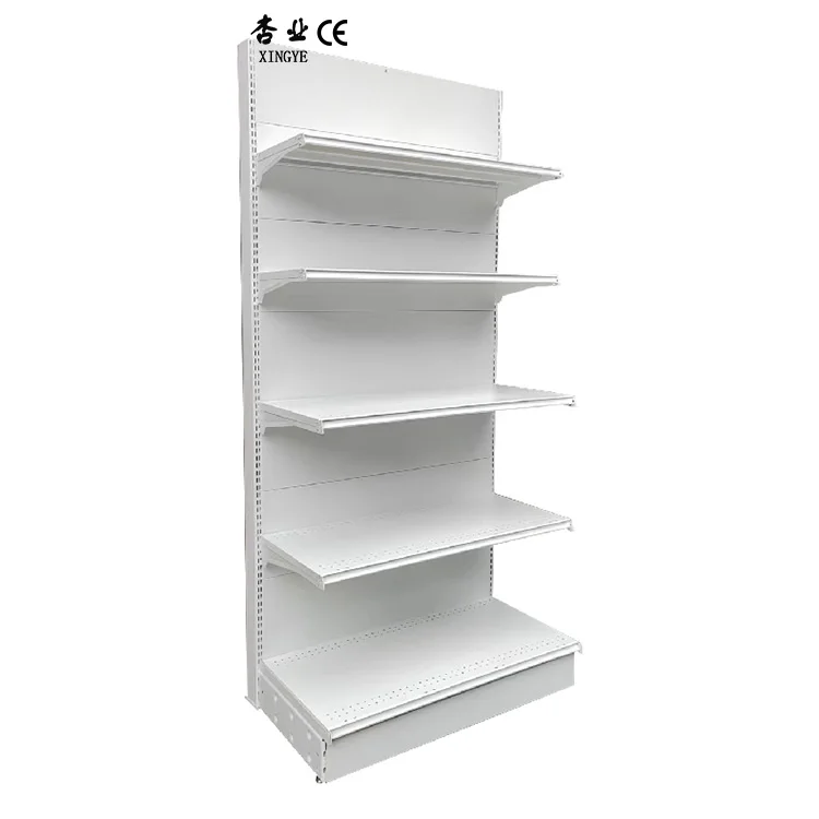 Factory customized color size heavy duty supermarket shelves gondola shelving Single-sided supermarket shelf