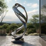 Forgotten Memories Polished Stainless Steel Sculpture for Public Parks