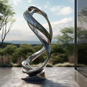 China Forgotten Memories Polished Stainless Steel Sculpture for Public Parks factory