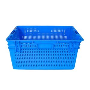 Supermarket Customized Color Plastic Mesh Crate for Dislocation Vegetables and