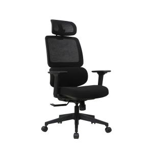 China ANSI Lumbar Support Chair Headrest Armrest Adjustable Swivel Office Chair factory