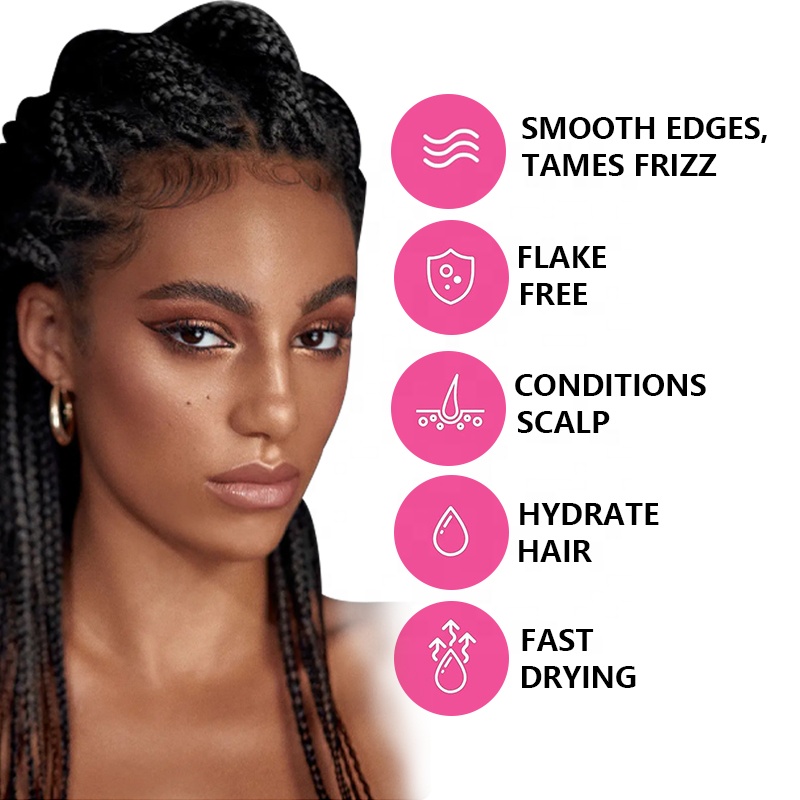 16oz Braid Hair Locking Gel Tames Frizz Edges Extreme Hold for Braids/Locks/Weaves