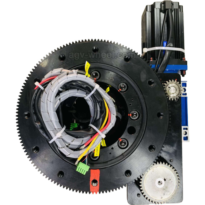 Rubber Tread 2T Load High Traction AC Motor Drive Wheel 15km/H Heavy Duty Robot Wheels