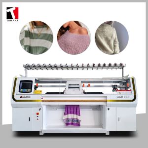 China Automatic 12G Sweater Flat Knitting Machine With 16 Yarn Feeders 52 Inch on sale