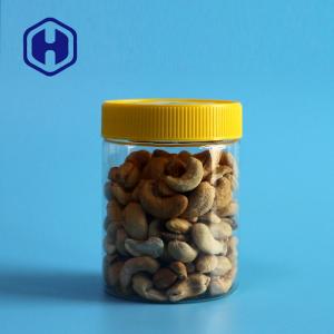 China Bpa Free Nuts Leak Proof Plastic Jar 350ml Transparent Straight PET Round With Lid factory