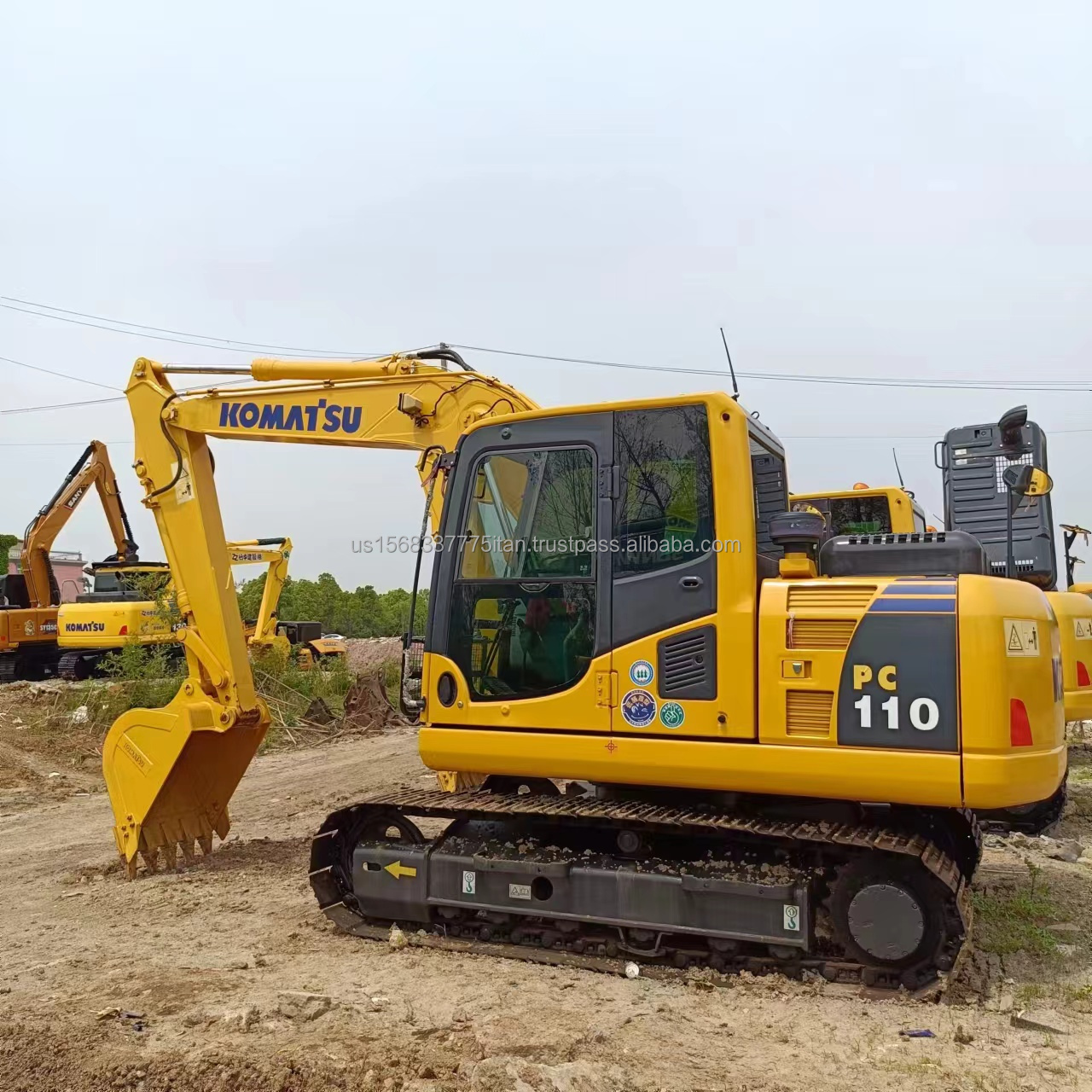 Original Komatsu PC110 Excavator with 0.6M³ Bucket Capacity and 11ton Operating Weight