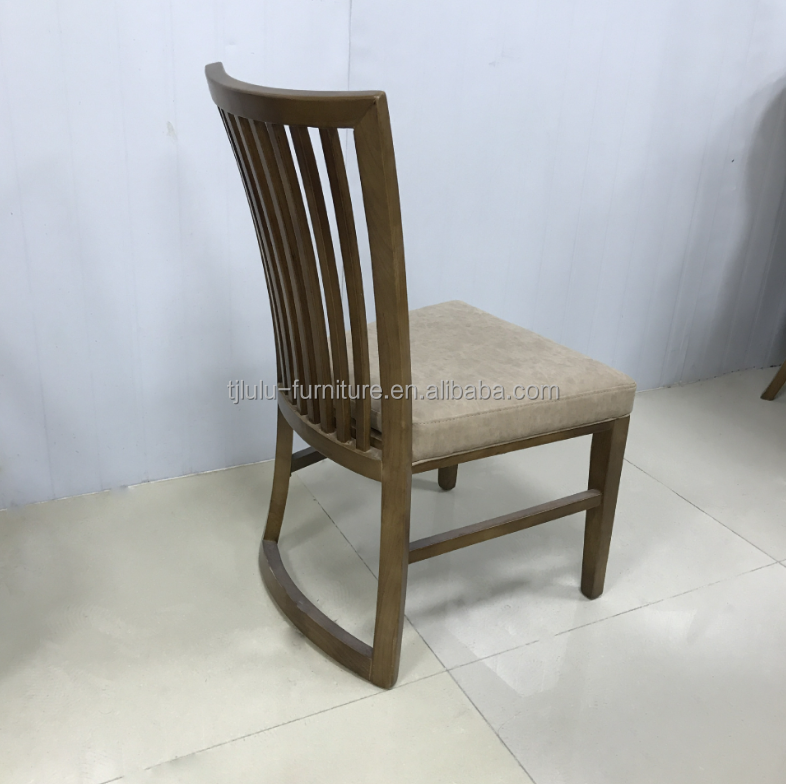 Indoor Modern Simple Design Furniture Solid Dining Oak Wood Restaurant Chair Living Room Furniture Mail packing N W48*D57*H88CM