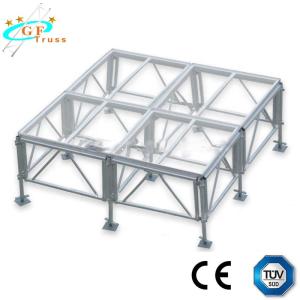 China 1.2M Outdoor Aluminum Stage Truss Tempered Glass Portable Celebration Use factory