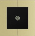 D9 aluminum Multimedia Wall Socket , Satellite Digital Tv Aerial Socket