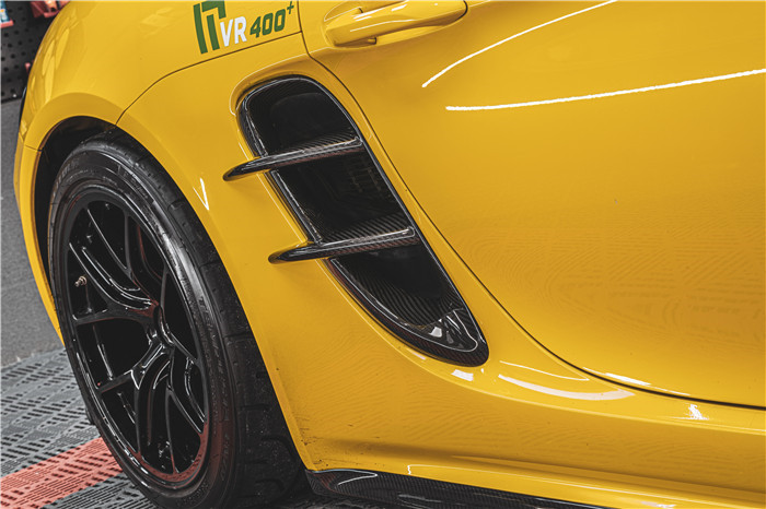 New Product for Porsche Cayman Carbon Fiber Tuyere 718 Boxster Carbon Fiber Side air Inlet