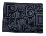 Simple Style Embossed Leather Patches Pantone Color leather patch for jeans