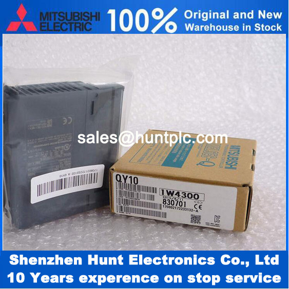 QY10 Mitsubishi Universal Q CPU module 16 point relay, 240 VAC/24 VDC, 2 A contact, 16 points/common