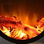 Customized Indoor Wood Burning Fireplace Suspended Hanging Fireplace Minimalisti