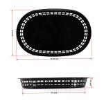 Foodservice Plastic Fry Fast Food Basket Bread Baskets Oval-Shaped Tray