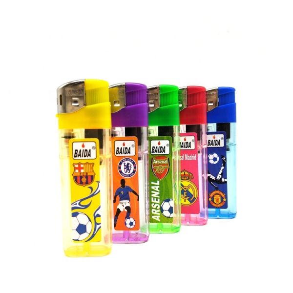 Dy-307 New Design Promotional Cheap Plastic Electronic Gas Lighter