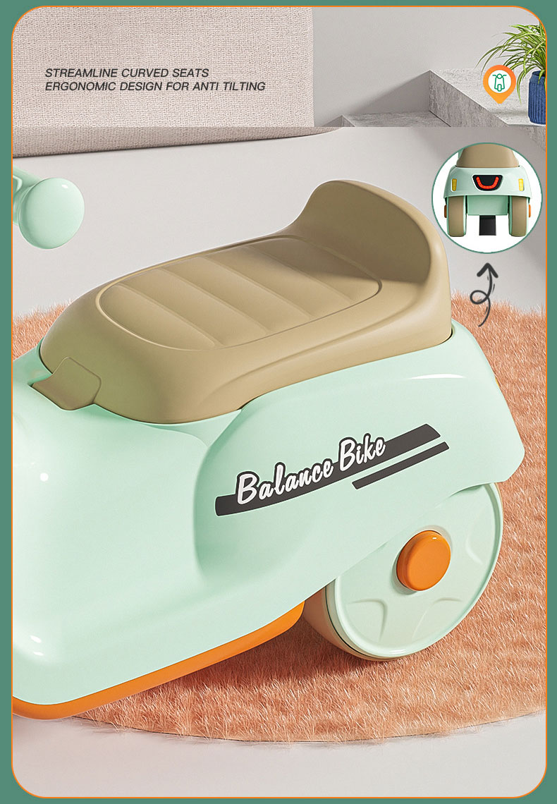 Customized Kids Gift for Boys Girls 12 inch Seat Type Walker Sliding Balanced Car