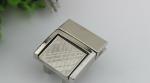 Bag hardware zinc alloy gold metal press locks for laptop bags