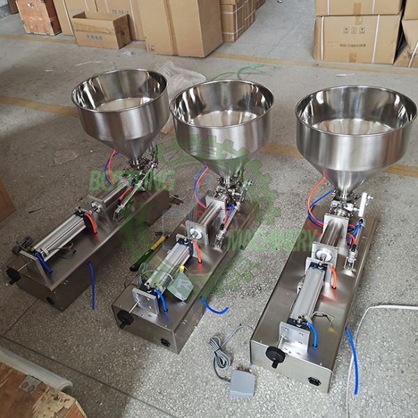 China Pneumatic Viscosity Paste Lotion Cream Shampoo Mineral Water Bottling Machine factory