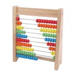 Arithmetic Abacus Wooden Math Toy Rainbow 7cm Wooden Counting Beads