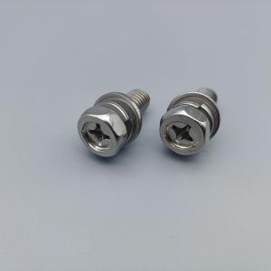 China Durable Cross Hex Head Machine Bolt With Washer Assemblies factory