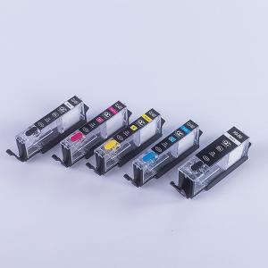 China 5 Sets Canon Empty Ink Cartridges / Refillable Edible Ink Cartridges With ARC Chips factory