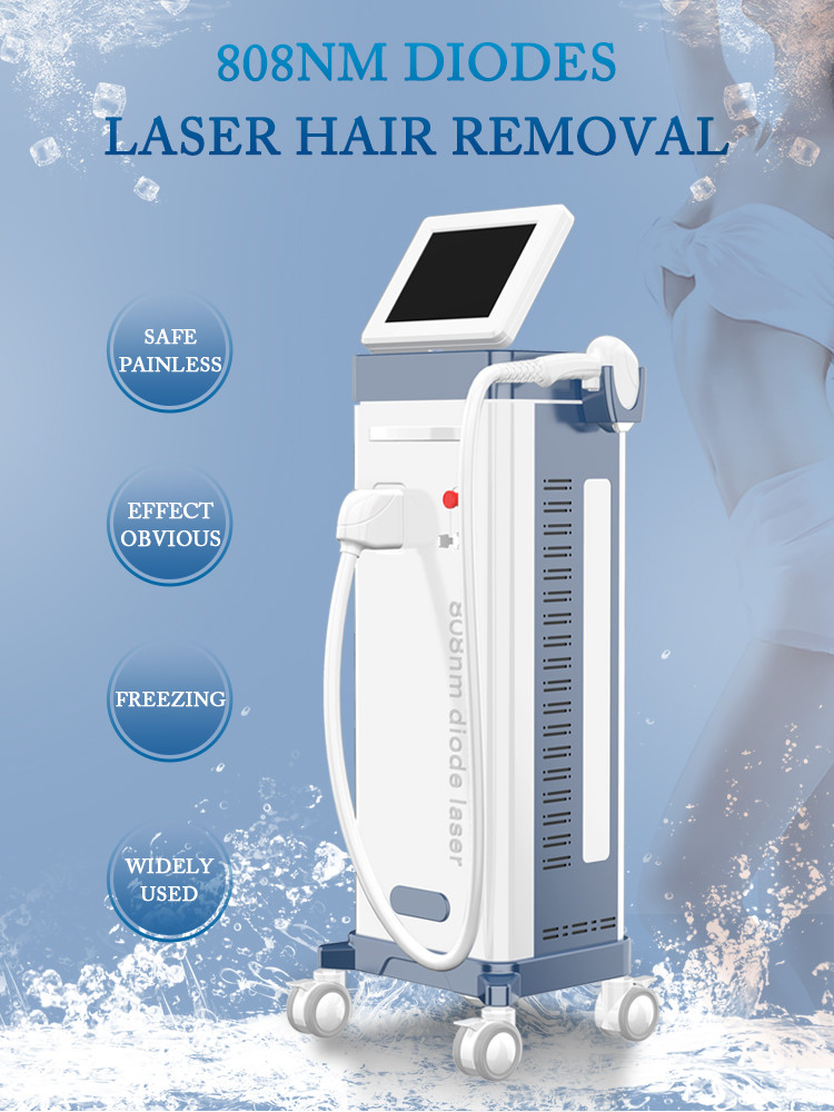 Fda Approved Advanced Vertical White Color Lightsheer Diode Laser Hair Removal Machine 808nm