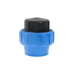 China POM Material Irrigation Tubing Connectors Quick Coupling 25mm End Plug factory