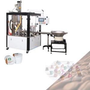 China Rotary Coffee Capsule Filling Machine With Servo Auger Filling Station factory
