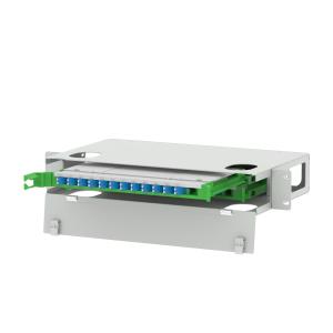 China Gray LC Type 24 Ports Fiber Optic Distribution Patchpanel for Space-Saving Data Center factory