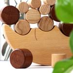 Children'S Montessori Wooden Moon Balance Building Blocks