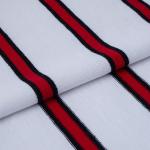High Quality And Absorb Sweat Double Yarn Fabric Striped Cotton Fabric For T