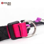 Pink Color Nature Nylon Dog Collars For Dog Training Outdoor All Seasons
