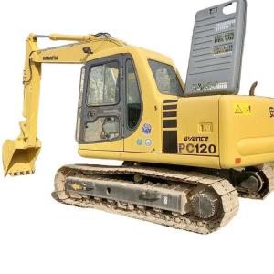 China 12 Ton Komatsu 120 used Excavator with good condition Original Color factory