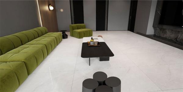 Light Grey Outdoor Tiles Anti-Slip 60x120cm Wall Glazed Polished Ceramic Tiles