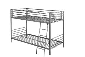 China Customizable Metal Double Decker Bed , Black Metal Bunk Beds Wide Varieties Design factory