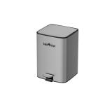 Rolling Cover Type 28L Stainless Steel Soft Close Square Pedal Trash Bin Foot