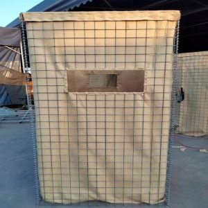 Galvanized 1X1X1 m Welded Defensive Barrier for Flood Control Gabion Box