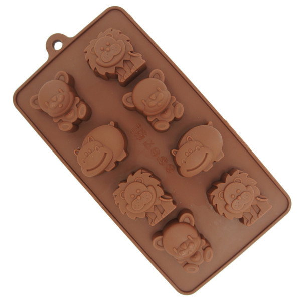 Silicone mold silicone chocolate mold tray 8-tray Animal shaped pastry tools SB-74
