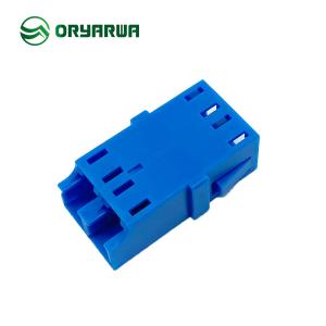 China Flangeless LC Duplex Fiber Optic Adaptor With Porcelain Bushing factory