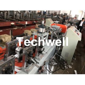 China PU Foam Rolling Shutter Door Slat Roll Forming Machine With 0-15m/min Forming Speed , Gearbox Drive Type factory