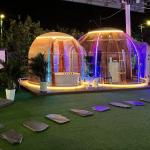 Full House Outdoor Sound Proof Prefab Dome House Room Polycarbonate Double Dome