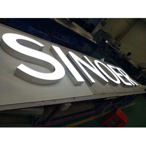 Diy Metal Embossing Letters , Acrylic Front Lit Channel Letters
