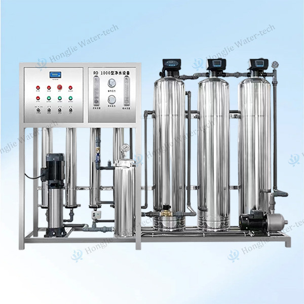 1T-200T/Hour Flow Rate Pure Water Treatment Machine with Conductivity < 10μs/cm