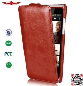 China 100% Perfect Fit Brand New High Quality PU Flip Leather Cover Case For HTC Desire 600 factory