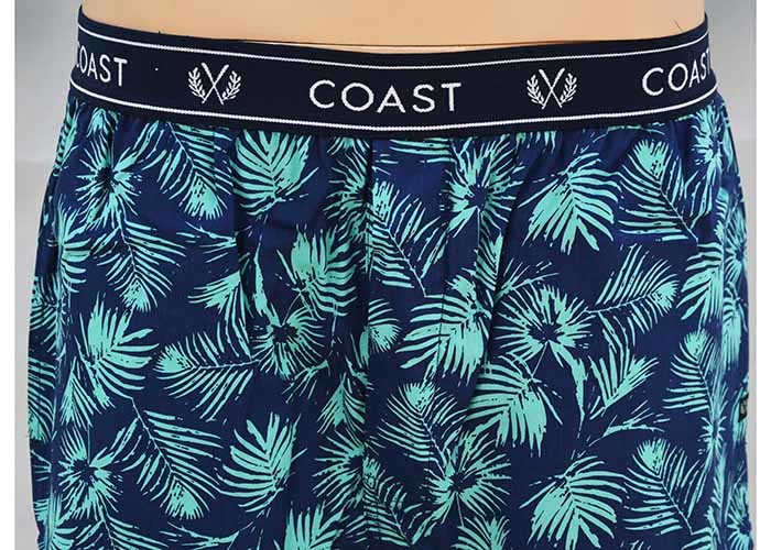 Cotton Jersey Men's Round Neck Pajamas / Mens T Shirt And Woven Shorts Pyjamas With Side Pockets