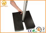 Recycled Rubber Sign Pedestal Base , 20 lbs Heavy Duty Black Pedestal Stand