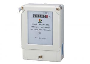 China Single Phase Electronic Energy Meter , Electric kilowatt hour meter Analog Display on sale