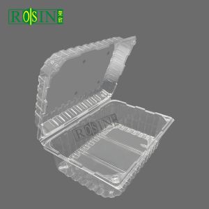 Customizable Disposable Fruit Plastic Container Transparent With Vented Lid