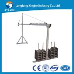 1.5kw Hoist suspended platform , zlp630 window cleaning cradle , aluminum