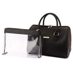 Zipper Closure Travel PU Makeup Storage Bag For Women